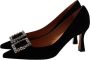 Roberto Festa Zwarte Suède Lilly Pumps Black Dames - Thumbnail 1