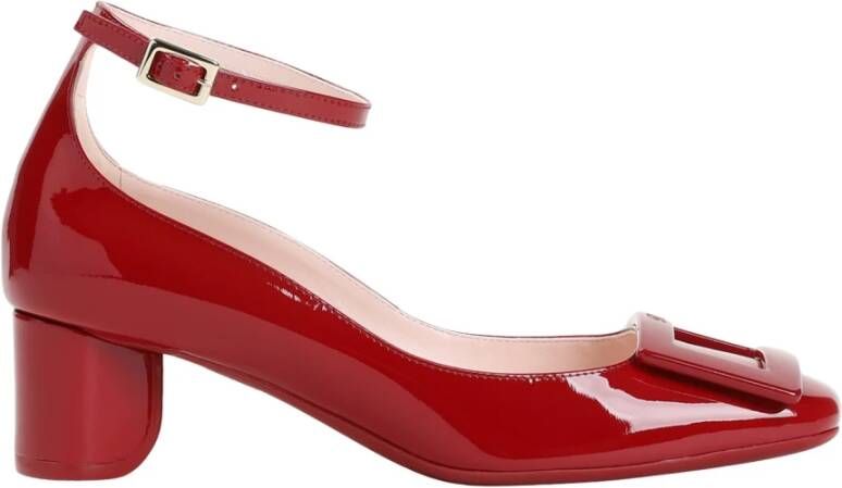 Roger Vivier Gelakte enkelband in donkerrood Red Dames