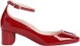 Roger Vivier Gelakte enkelband in donkerrood Red Dames - Thumbnail 1