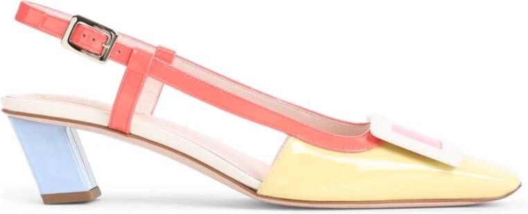 Roger Vivier Gelakte gesp slingback hakken Multicolor Dames