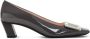 Roger Vivier Grijze Kalfsleren Vierkante Neus Pumps Black Dames - Thumbnail 1