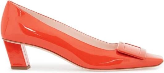 Roger Vivier Iconische lakleren pumps met vierkante gesp Red Dames