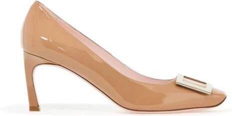 Roger Vivier Iconische lakpumps met Trompette hak Brown Dames