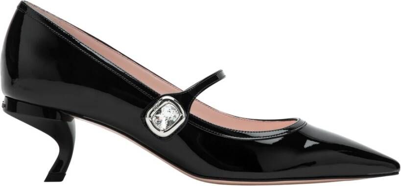 Roger Vivier Lage Hak Decollete Pumps Black Dames