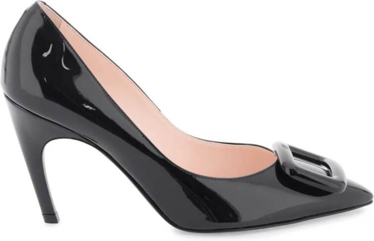 Roger Vivier Lakleren pumps met Viv' Choc gesp Black Dames