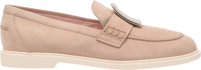 Roger Vivier Metalen Gesp Zomer Loafer Pink Dames