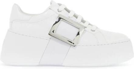 Roger Vivier Patentleren Skate Sneakers White Dames