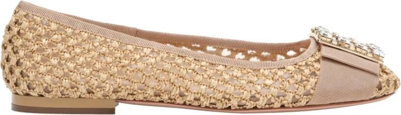 Roger Vivier Puntige Ballerina Flats Brown Dames