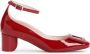 Roger Vivier Rode Leren Pumps Elegante Statement Hakken Red Dames - Thumbnail 1