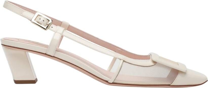 Roger Vivier Stijlvolle Slingback Flats Beige Dames