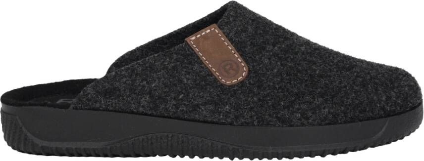 Rohde Grijze Heren Pantoffels Warm & Stijlvol Gray Heren