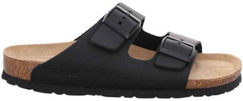 Rohde Memory Footbed Men's Sandal Zwart Black Heren