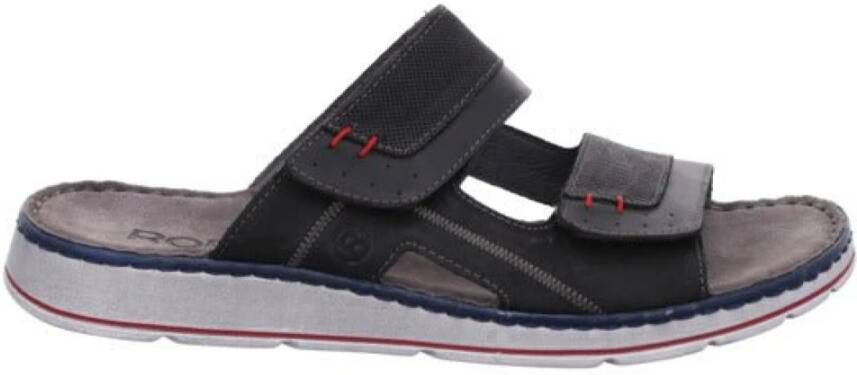 Rohde Memory Footbed Sandal Zwart Black