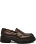 Rotta Bruine Leren Loafer Schoen Brown Dames - Thumbnail 1