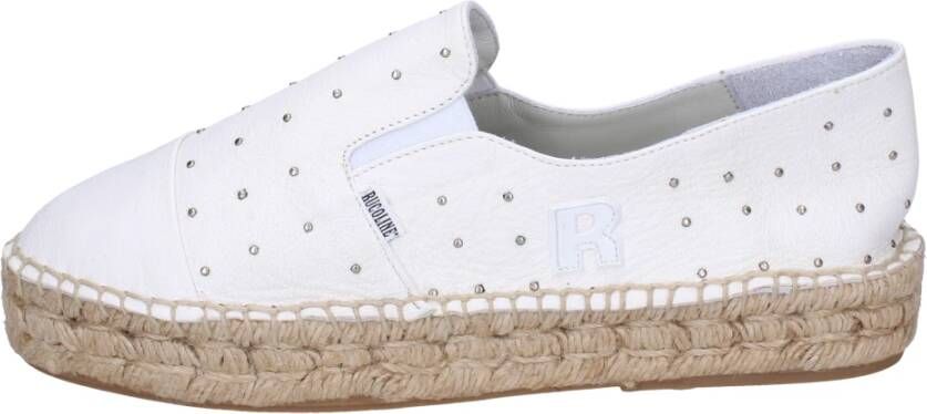 Rucoline Studded Leren Loafers voor Vrouwen White Dames