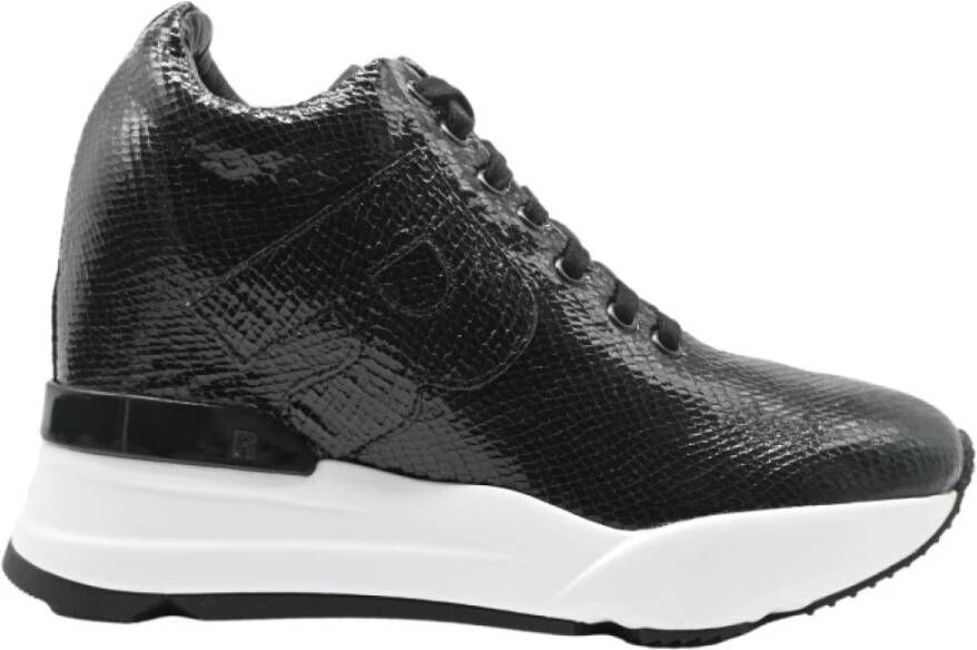 Rucoline Viper Mirror Sneakers voor Vrouwen Black Dames