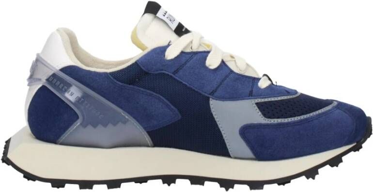 RUN OF Blau Sneakers Stijlvol en Comfortabel Blue Heren