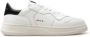 RUN OF Klassieke witte leren sneakers met zwarte inzetstukken White Heren - Thumbnail 1