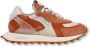 RUN OF Leren Sneaker met Uitneembare Binnenzool Multicolor Dames - Thumbnail 1