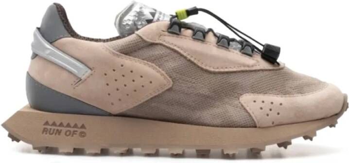 RUN OF Nude Sneakers Beige Heren