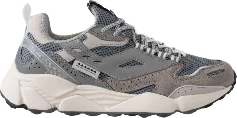 RUN OF Reflecterende Grijze Hunter Sneakers Gray Heren