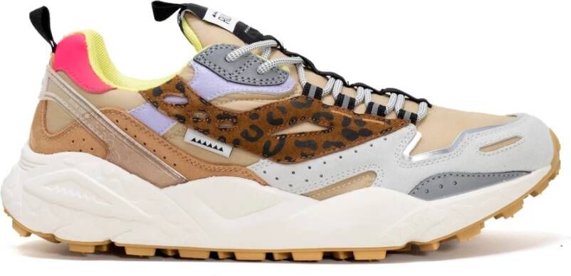 RUN OF Sneaker LEO Hunter W Wrinkle Multicolor Dames