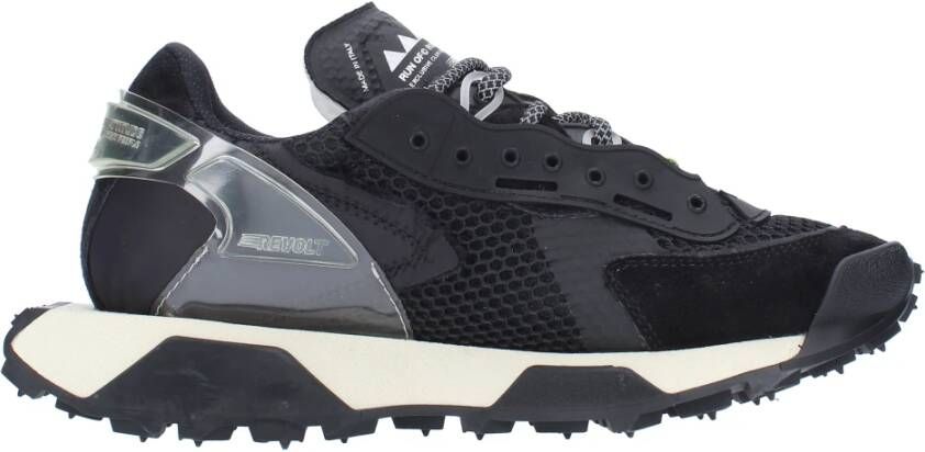 RUN OF Sneakers Zwart Black Dames