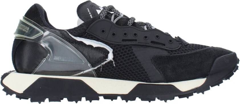 RUN OF Sneakers Zwart Black Heren