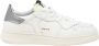 RUN OF Witte Leren Sneakers met Zilveren Inzetstukken White Dames - Thumbnail 1