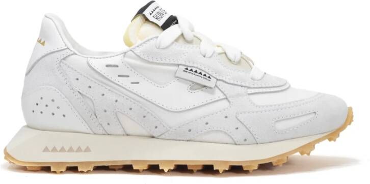 RUN OF Witte Sneakers Creme Stijl White Heren