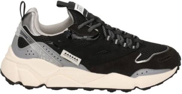 RUN OF Zwarte Sneakers voor Actieve Levensstijl Black Heren