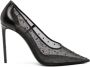 Saint Laurent Anja Kristalversierde Pumps Black Dames - Thumbnail 1