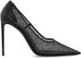 Saint Laurent Strass Mesh Anja Pumps Black Dames - Thumbnail 1