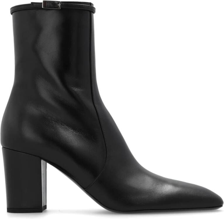 Saint Laurent Betty enkellaarsjes met hak Black Dames