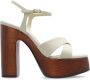 Saint Laurent Bianca platform sandalen Beige Dames - Thumbnail 1