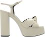 Saint Laurent Bianca platform sandalen Beige Dames - Thumbnail 1