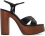 Saint Laurent Bianca platform sandalen Black Dames - Thumbnail 1