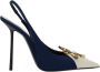 Saint Laurent Blauwe Ster Versierde Slingback Pumps Blue Dames - Thumbnail 1