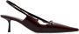 Saint Laurent Bordeauxrode Leren Slingback Pumps Red Dames - Thumbnail 1