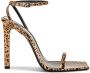 Saint Laurent Bruin Leren Sandalen met 11cm Hak Brown Dames - Thumbnail 1