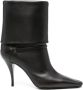 Saint Laurent Bruine leren stilettohak laarzen Black Dames - Thumbnail 1