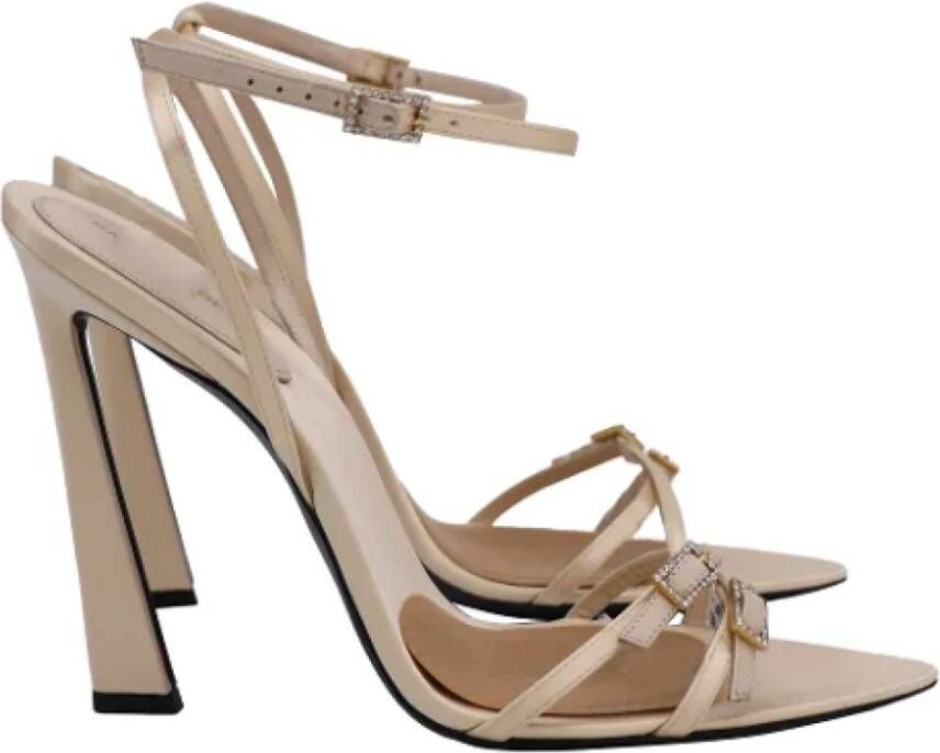 Saint Laurent Canvas heels Beige Dames