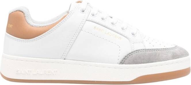 Saint Laurent Casual Sneakers in Marineblauw White Dames