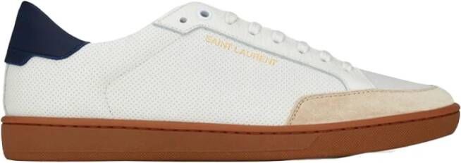 Saint Laurent Court Clic Leren Sneakers White Heren