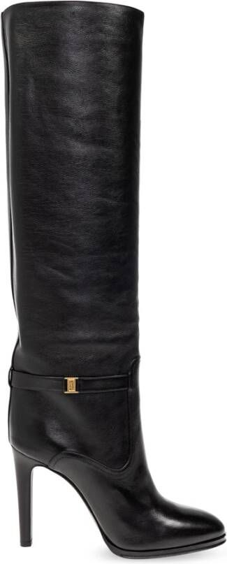 Saint Laurent Klassieke Leren Laarzen Black Dames