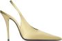 Saint Laurent Elegant Slingback Pumps Beige Dames - Thumbnail 1