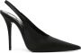 Saint Laurent Elegante Zwarte Slingback Schoenen Black Dames - Thumbnail 1