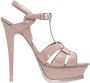 Saint Laurent Stijlvolle Sandalen voor de Zomer Beige Dames - Thumbnail 3