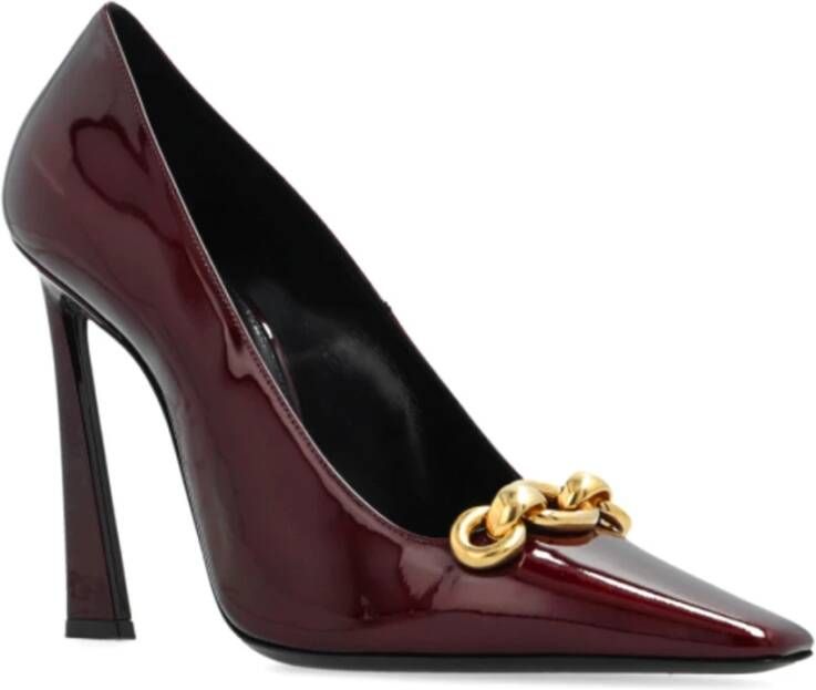 Saint Laurent Elegante Decollete Schoenen voor Vrouwen Red Dames