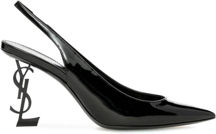 Saint Laurent Elegante Slingback Pumps Black Dames